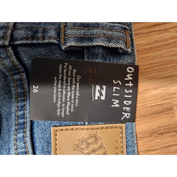 Billabong Outsiders Slim Jeans Size 26 New With Tag - Picture 7 of 11